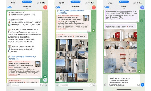 Tri automatique des annonces immobilières