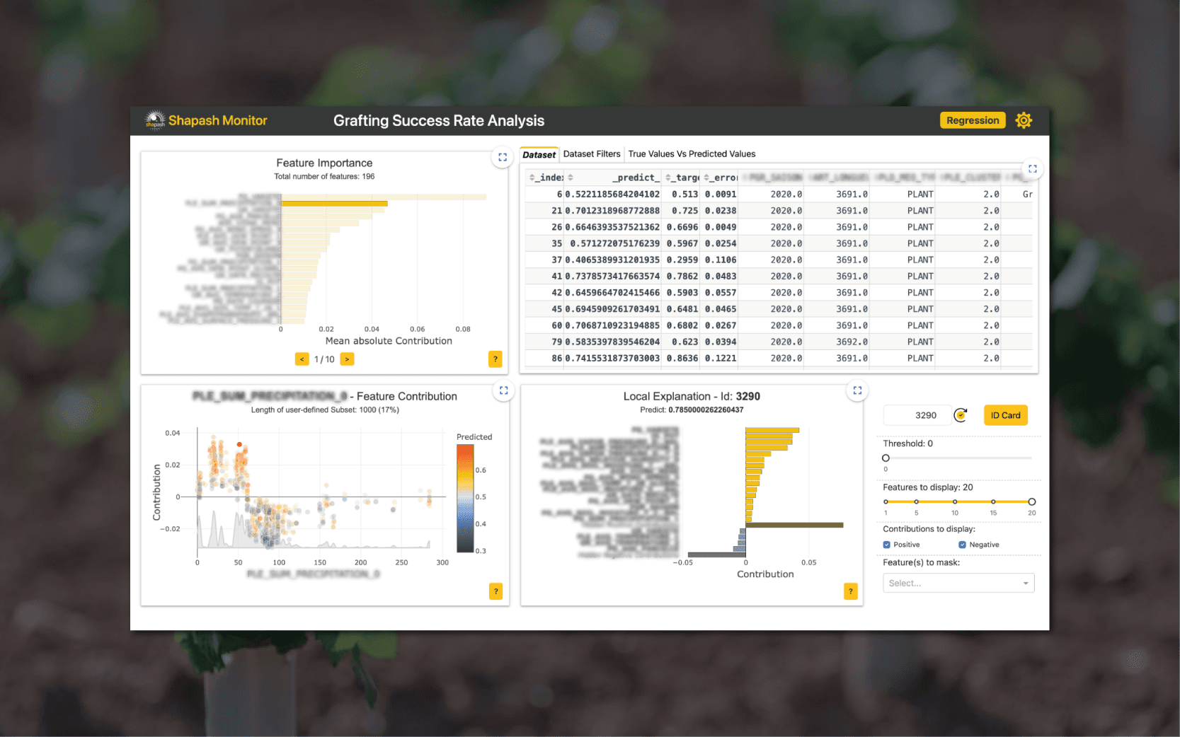 Optimisation de production de plants de vignes